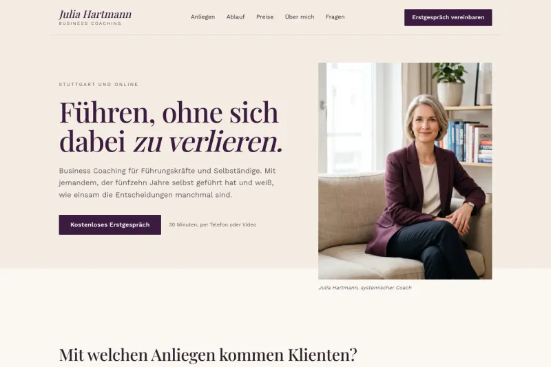 Editorial Warm, Business Coaching, Stuttgart