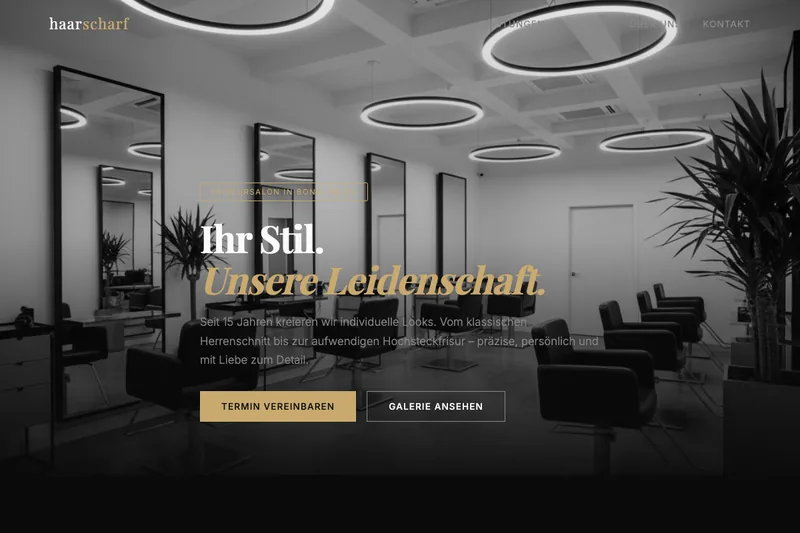 Elegant Dark, Friseursalon, Bonn