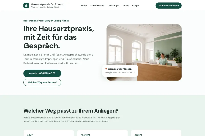 Calm Care, Hausarztpraxis, Leipzig