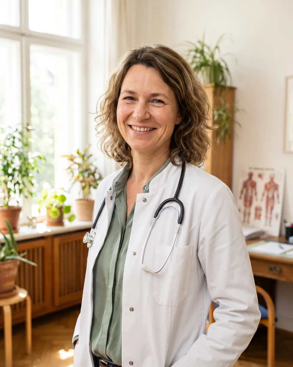 Dr. Lena Brandt im Sprechzimmer
