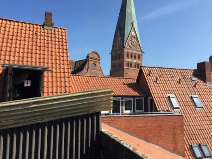 Dacharbeiten an einem denkmalgeschützten Haus