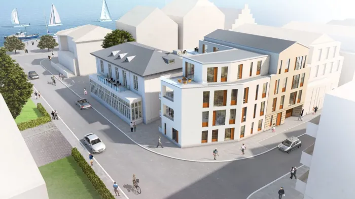 Visualisierung eines Neubauprojekts